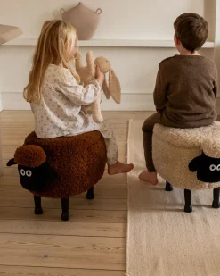 Dyrepuf med opbevaring SHEEP Lys Beige Får