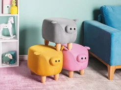 Dyrepuf PIGGY Lysegrå Gris