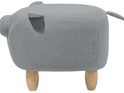 Dyrepuf PIGGY Lysegrå Gris