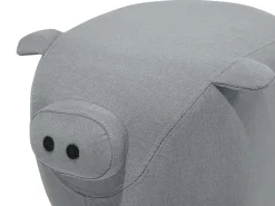 Dyrepuf PIGGY Lysegrå Gris