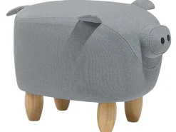 Dyrepuf PIGGY Lysegrå Gris