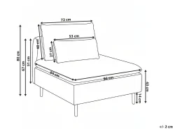 EGERIS Stol Modul Beige