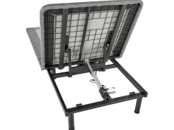 Elektrisk justerbar sengebund BRUNOY 90 x 200 cm Grå
