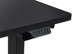 Elektrisk justerbart hjørneskrivebord DESTINES Sort 160 cm 109 cm Venstrevendt