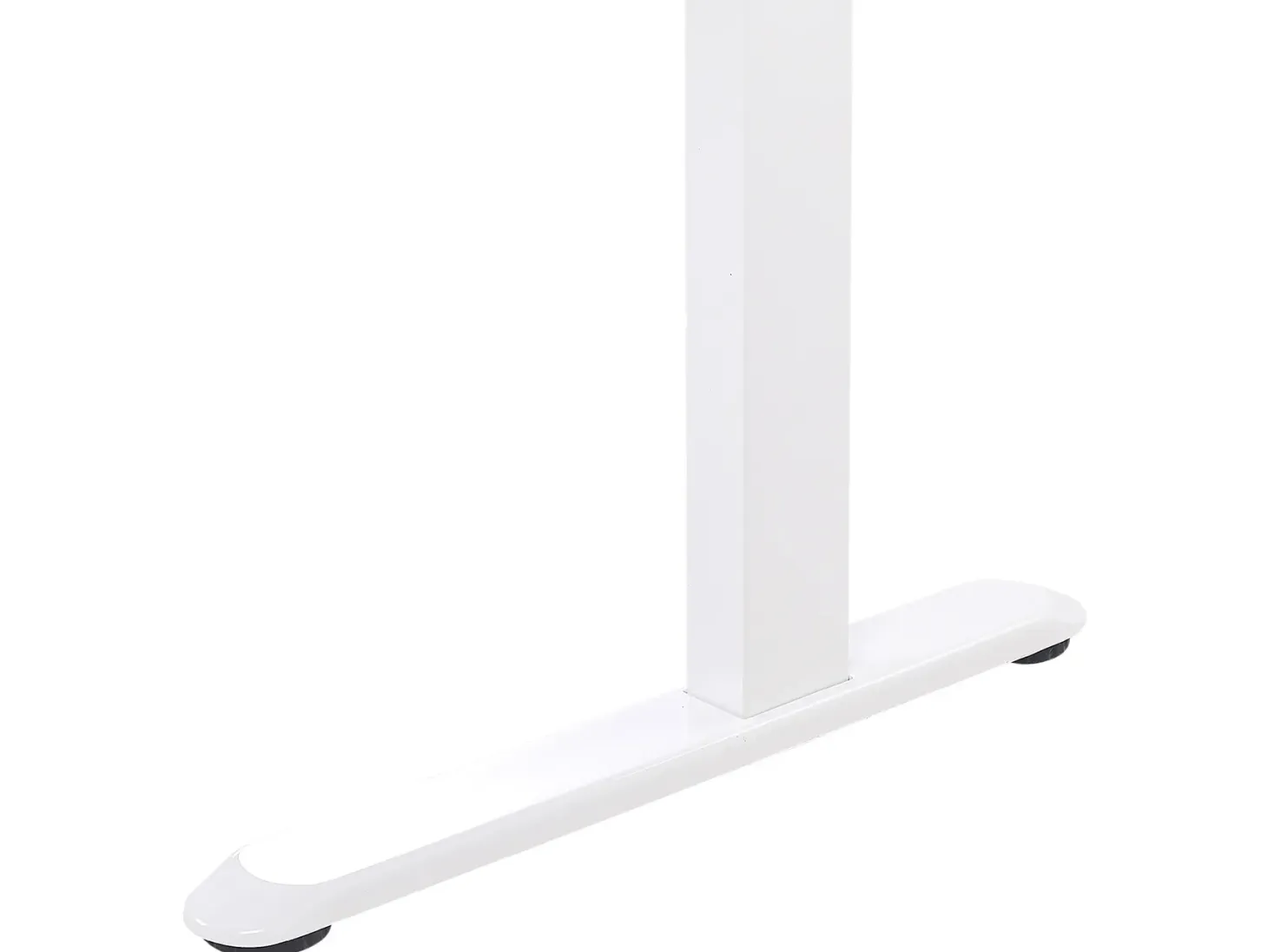 Elektrisk justerbart hæve sænkebord KENLY Brun/hvid 120 cm 60 cm med USB-port