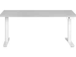 Elektrisk justerbart hæve sænkebord DESTINAS Grå/hvid 160 cm 72 cm