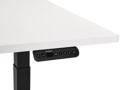 Elektrisk justerbart hæve sænkebord DESTINES Hvid/sort 180 cm 80 cm