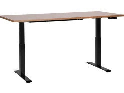 Elektrisk justerbart hæve sænkebord DESTINES Brun/sort 180 cm 80 cm