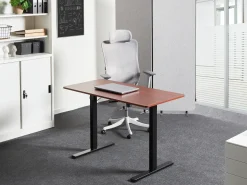Elektrisk justerbart hæve sænkebord TAVARES Brun/sort 120 cm 60 cm