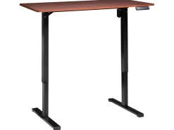 Elektrisk justerbart hæve sænkebord TAVARES Brun/sort 120 cm 60 cm