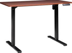 Elektrisk justerbart hæve sænkebord TAVARES Brun/sort 120 cm 60 cm