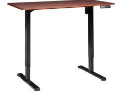 Elektrisk justerbart hæve sænkebord TAVARES Brun/sort 120 cm 60 cm