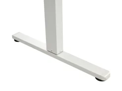Elektrisk justerbart hæve sænkebord LUCAMA Lysebrun/hvid 120 cm 60 cm med USB-port
