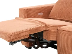 Elektrisk recliner sofa 2 personers NUKARI Fløjl Orange