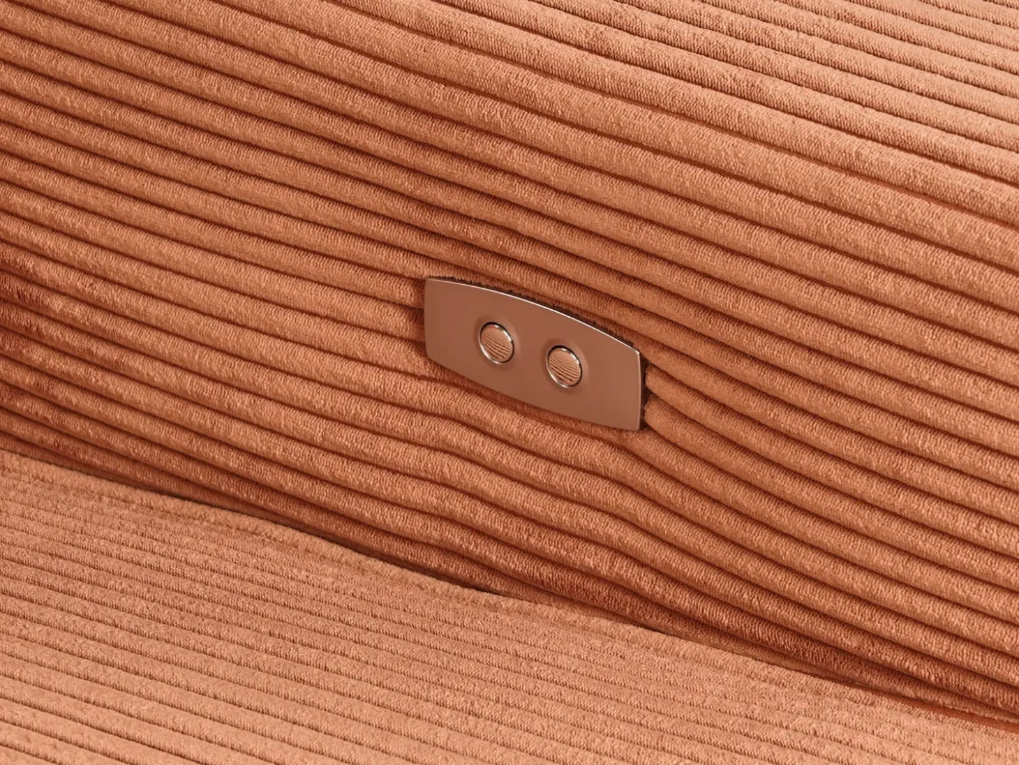 Elektrisk recliner sofa 2 personers NUKARI Fløjl Orange