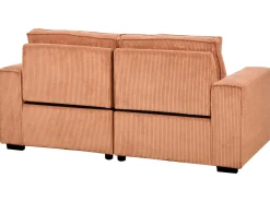Elektrisk recliner sofa 2 personers NUKARI Fløjl Orange