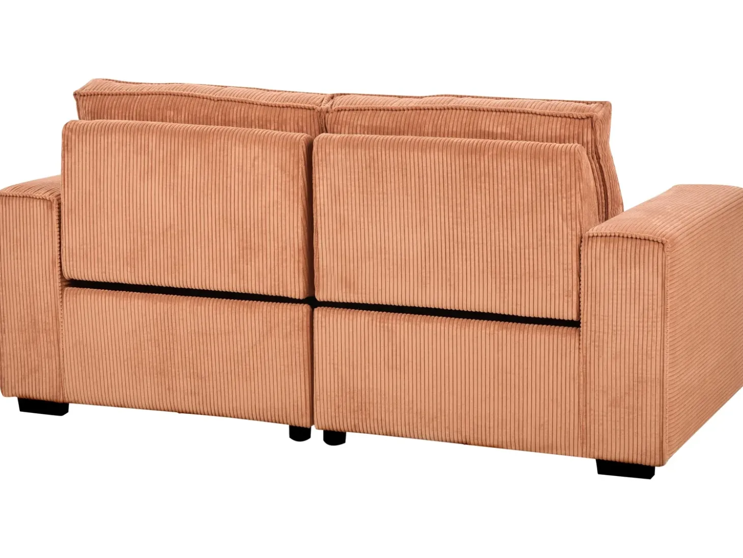 Elektrisk recliner sofa 2 personers NUKARI Fløjl Orange