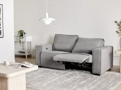 Elektrisk recliner sofa 2 personers NUKARI Grå