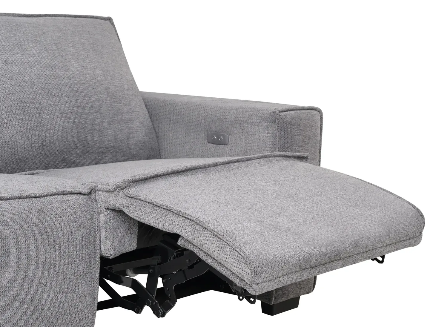 Elektrisk recliner sofa 2 personers NUKARI Grå