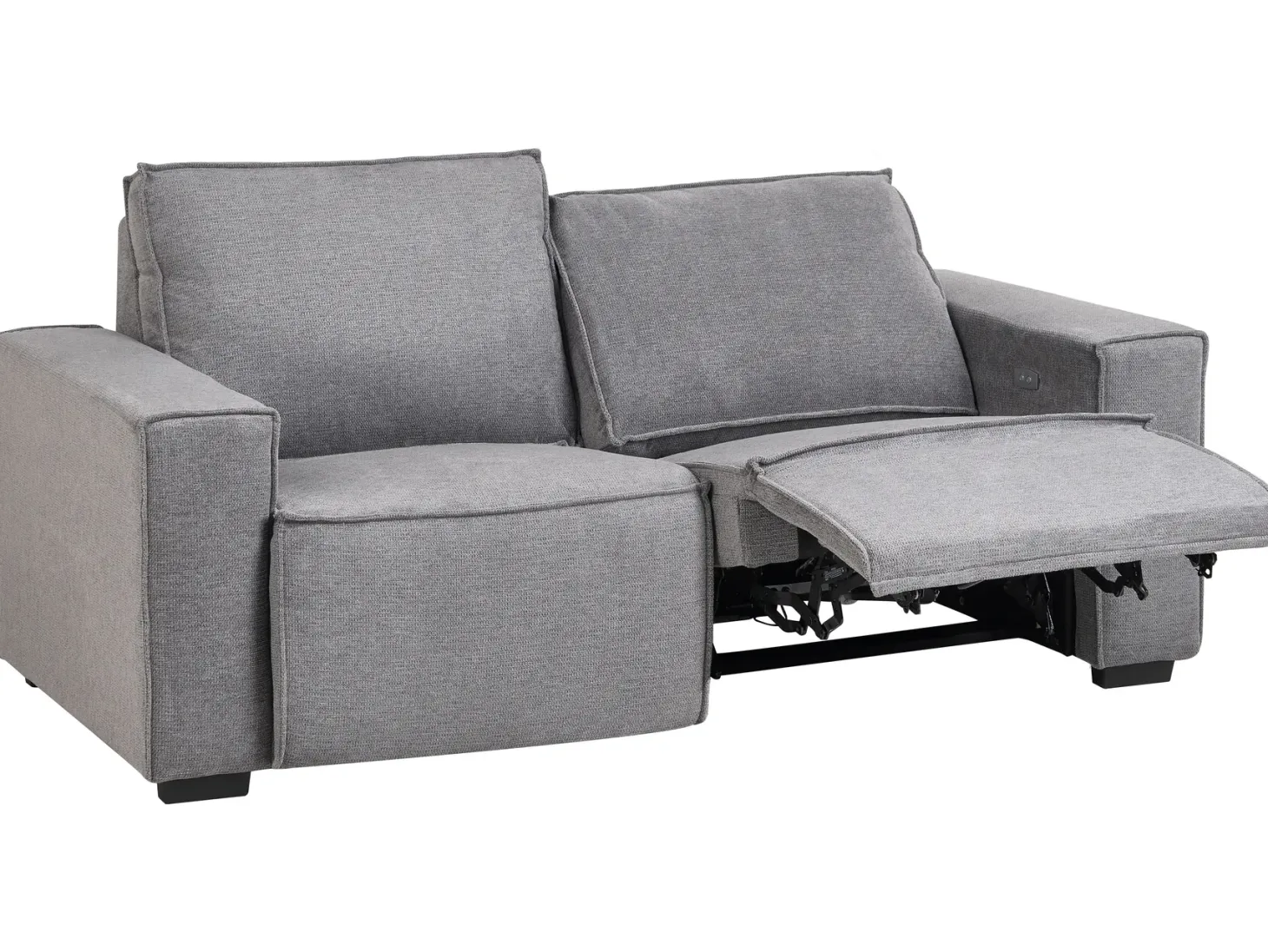 Elektrisk recliner sofa 2 personers NUKARI Grå