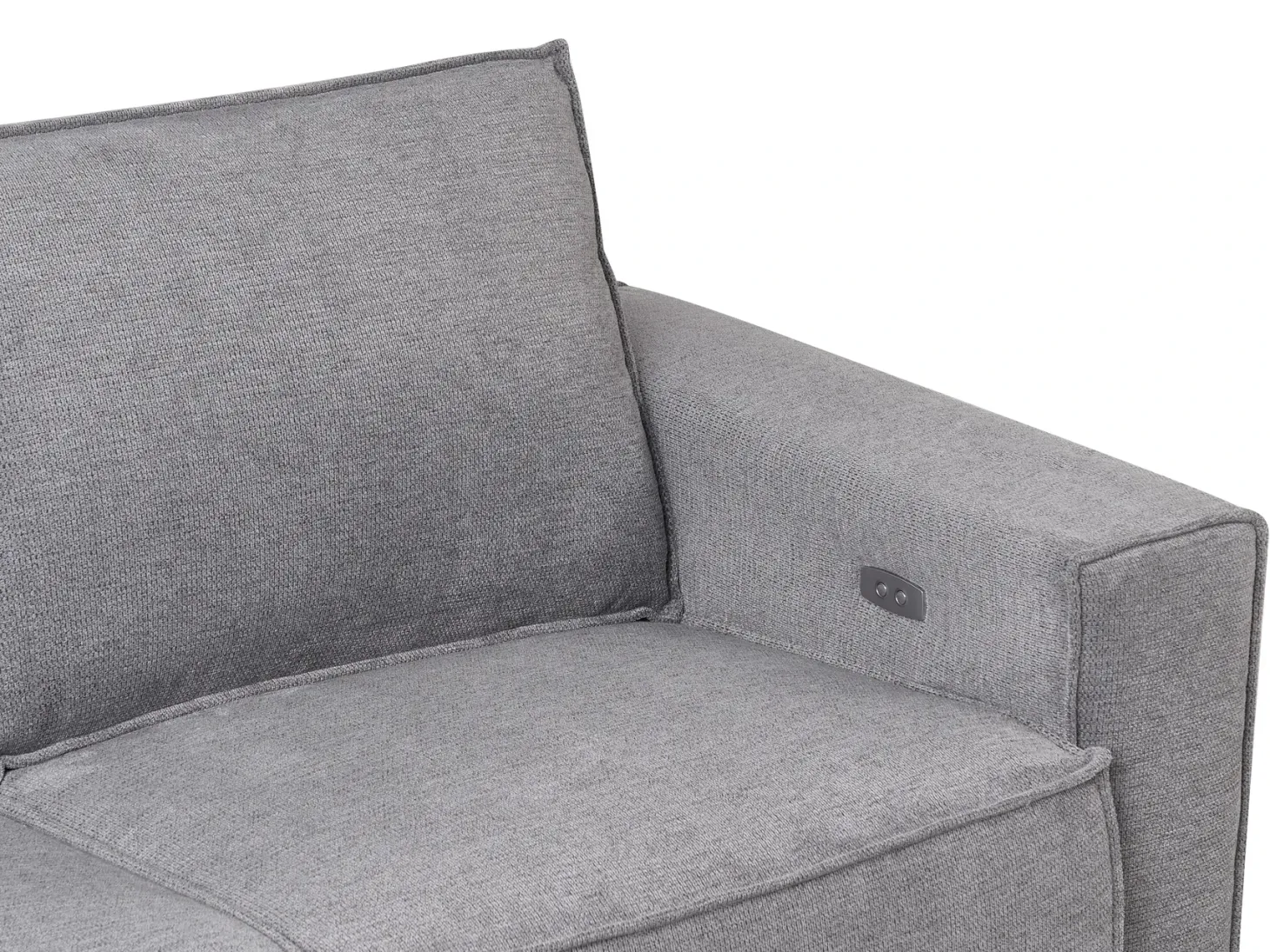 Elektrisk recliner sofa 2 personers NUKARI Grå