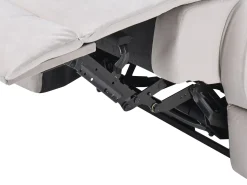 Elektrisk recliner sofasæt 6 personers BERGEN Velour Lys Beige med USB-port
