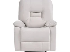 Elektrisk recliner sofasæt 6 personers BERGEN Velour Lys Beige med USB-port