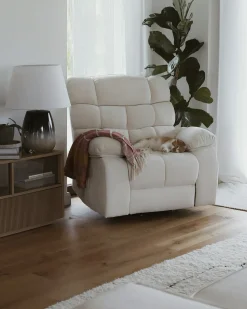 Elektrisk recliner stol ARES Inkl. fodstøtte Lys Beige