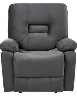 Elektrisk recliner stol BERGEN Velour Mørkegrå