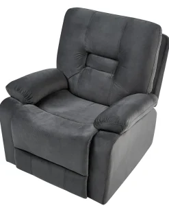 Elektrisk recliner stol BERGEN Velour Mørkegrå