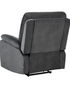 Elektrisk recliner stol BERGEN Velour Mørkegrå