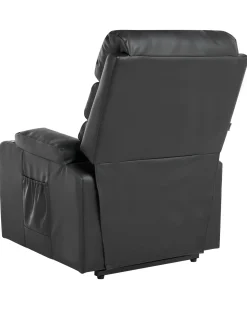 Elektrisk recliner stol ETER Kunstlæder Sort