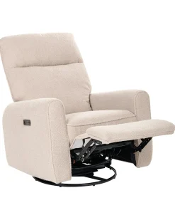 Elektrisk recliner stol FOBOS Boucle Lys Beige