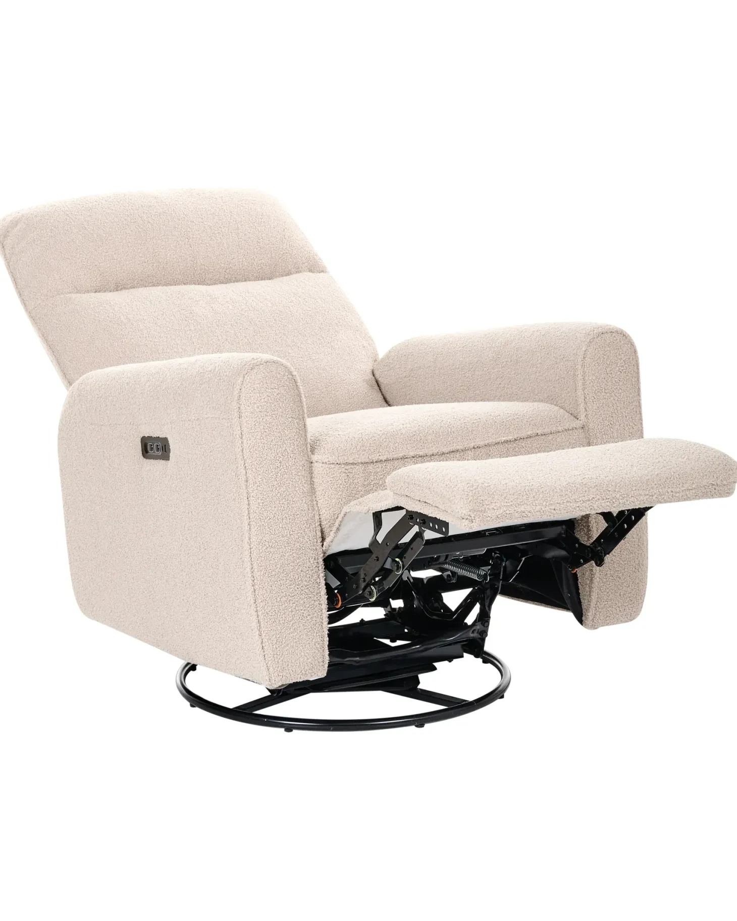 Elektrisk recliner stol FOBOS Boucle Lys Beige
