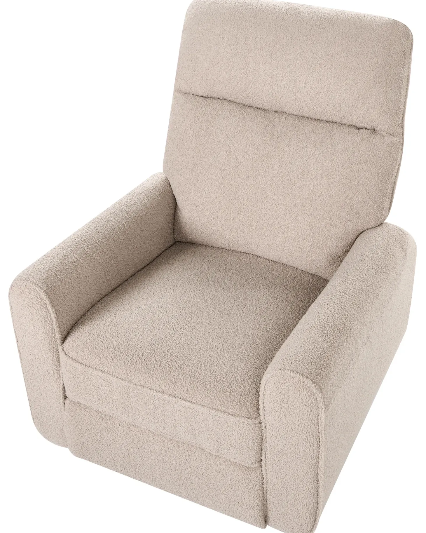 Elektrisk recliner stol FOBOS Boucle Lys Beige