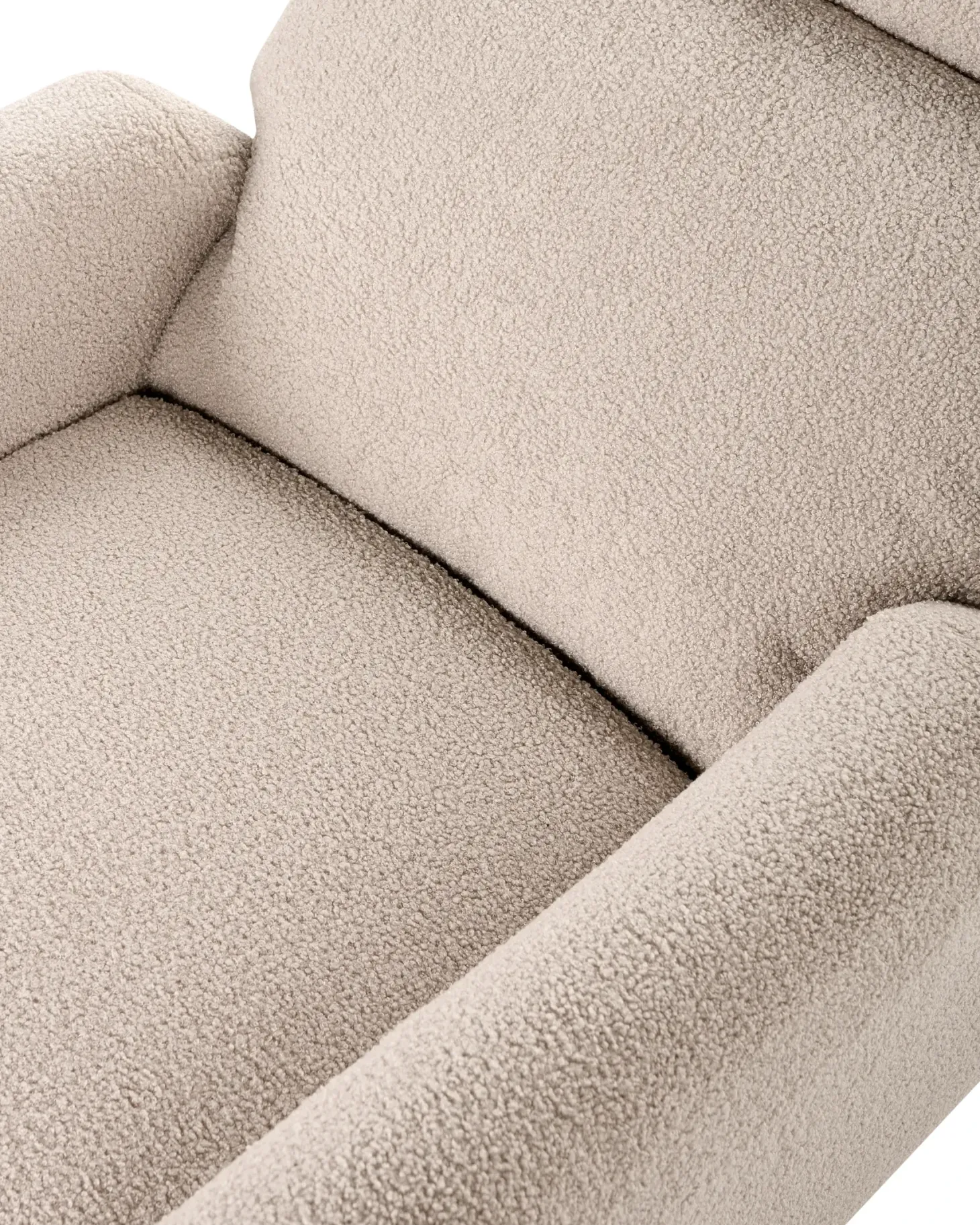 Elektrisk recliner stol FOBOS Boucle Lys Beige