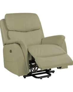 Elektrisk recliner stol GLORIE massagefunktion Grøn
