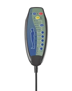 Elektrisk recliner stol GLORIE massagefunktion Brungrå