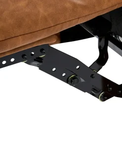 Elektrisk recliner stol KRONOS med USB-port Kunstlæder Brun