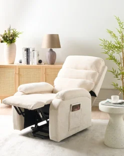 Elektrisk recliner stol RISE Inkl. fodstøtte Lys Beige