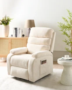 Elektrisk recliner stol RISE Inkl. fodstøtte Lys Beige
