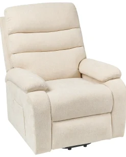 Elektrisk recliner stol RISE Inkl. fodstøtte Lys Beige
