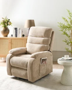 Elektrisk recliner stol RISE Inkl. fodstøtte Beige