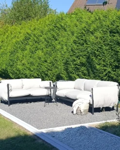 ESPERIA 5 personers havesofasæt Grå Metal