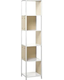 5-etagers reol BOGOTA 165 cm Hvid