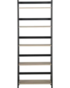 5-etagers reol CROYDON 163 cm Sort