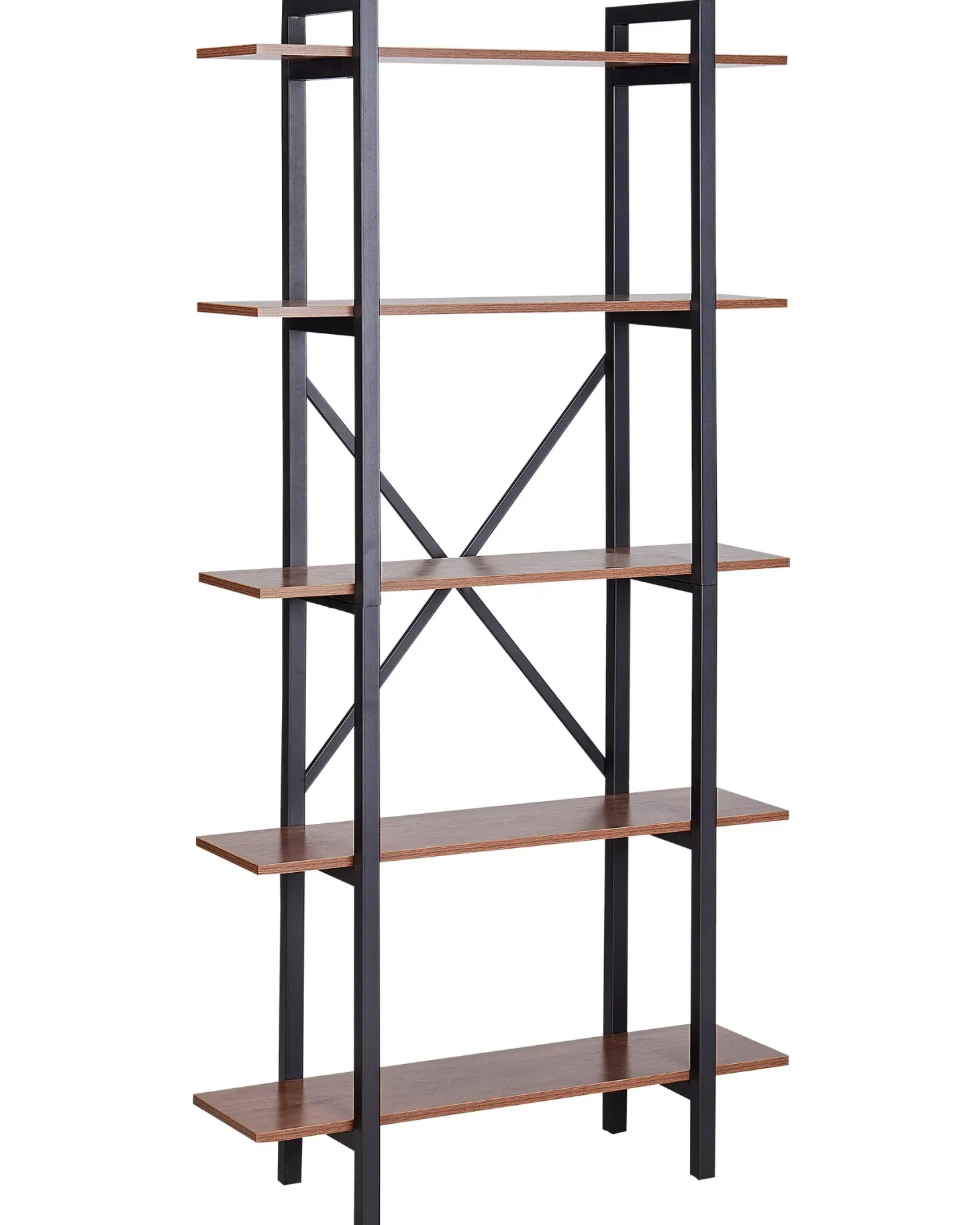 5-etagers reol DARBY 180 cm Mørkebrun