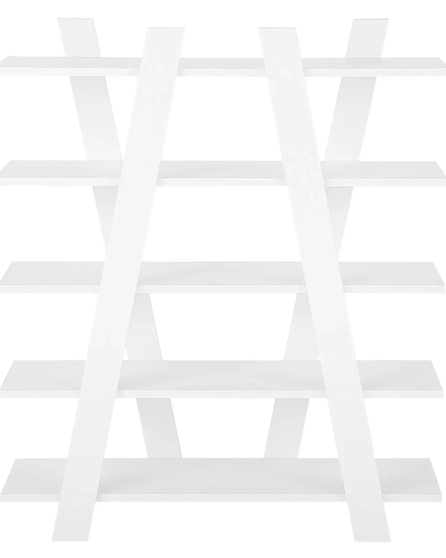 5-etagers reol ESCALANTE 116 cm Hvid