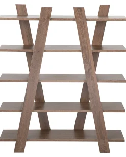 5-etagers reol ESCALANTE 116 cm Mørkebrun