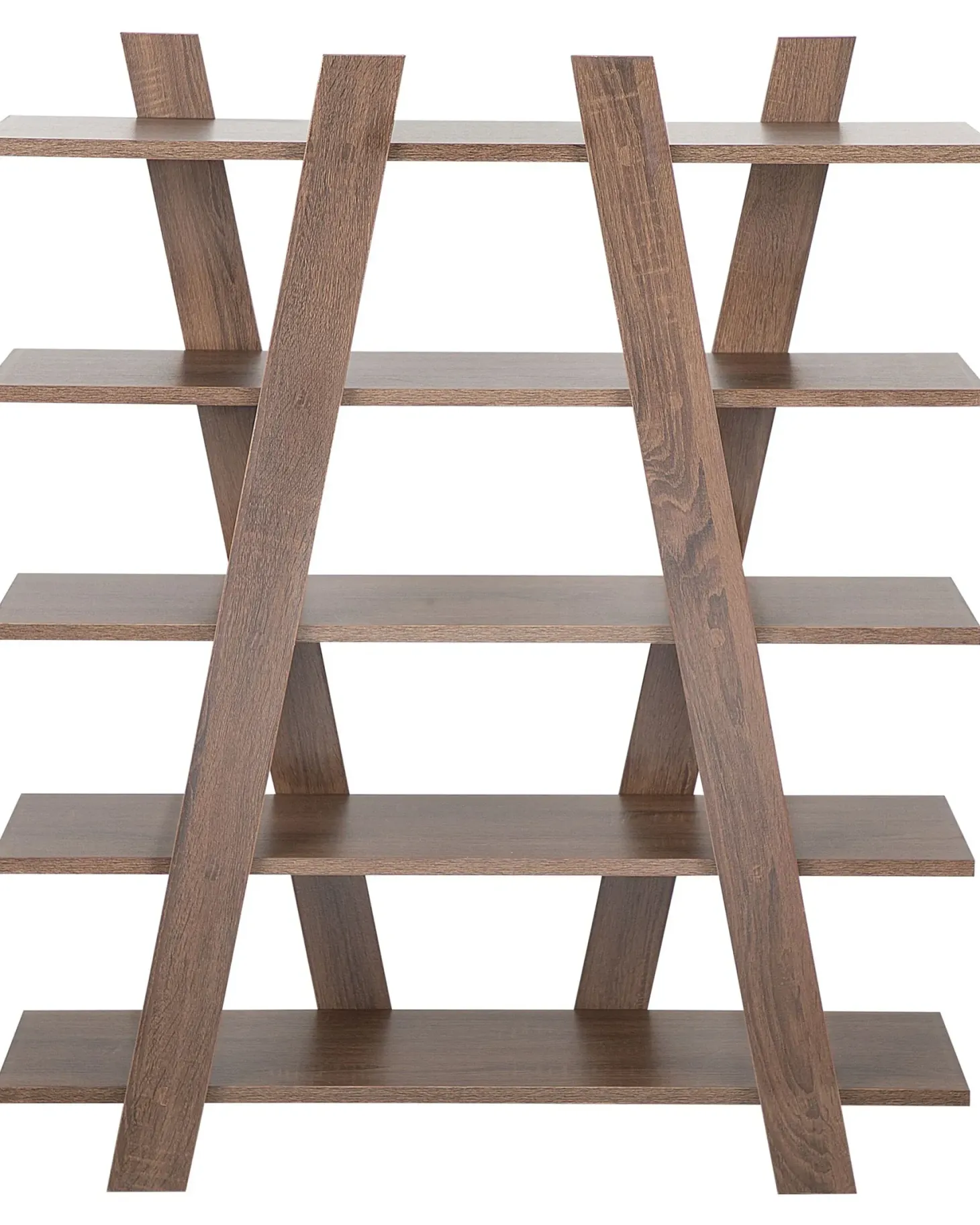 5-etagers reol ESCALANTE 116 cm Mørkebrun